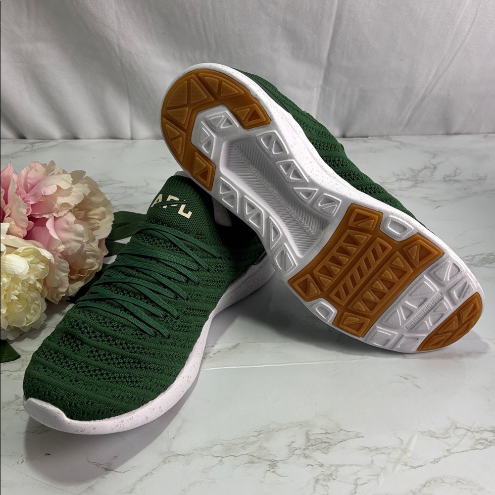 APL Forest Green Men’s TechLoom Wave Athletic Shoes | Size 9.5 NIB - Picture 3 of 6